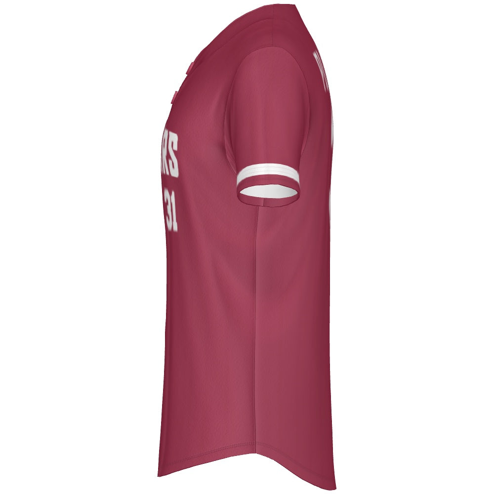 2 Button Jersey - Red