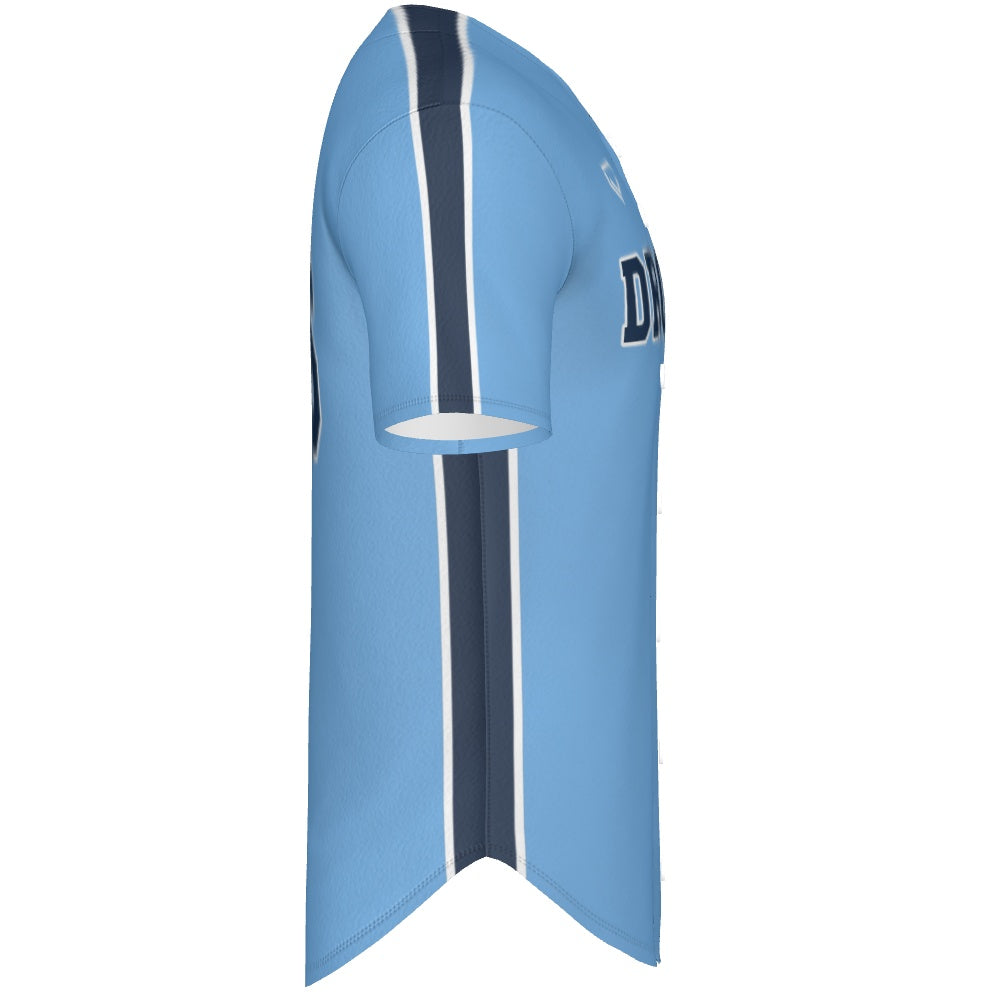 Full Button w/ side Wide Stripes