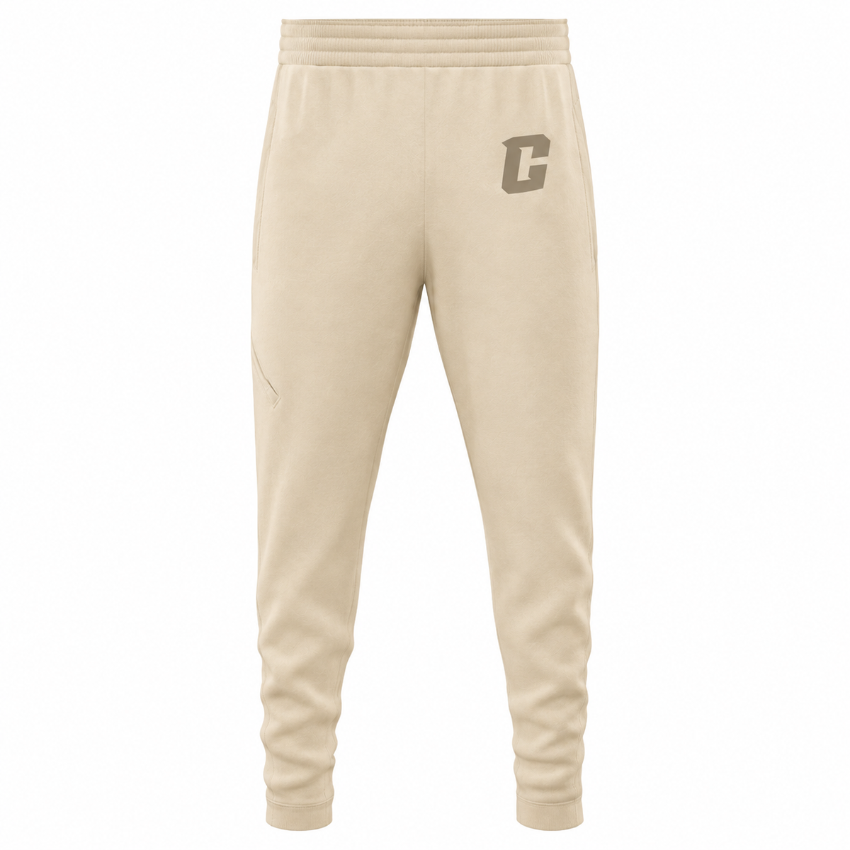 Cream Embroidered Comfort Sweatpants - Southside Crew - whole sale
