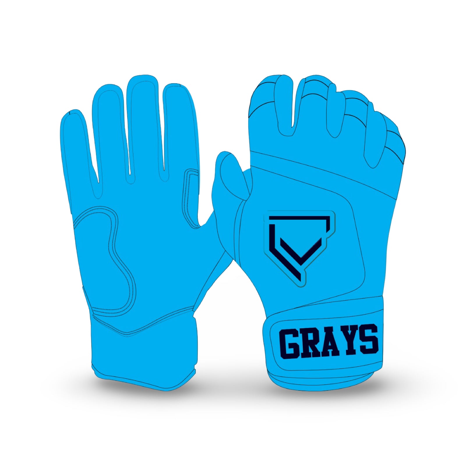 Grays - Custom Batting Gloves (Powder Blue)
