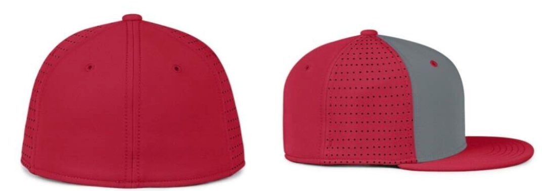 Batmen Hat - Red and Grey