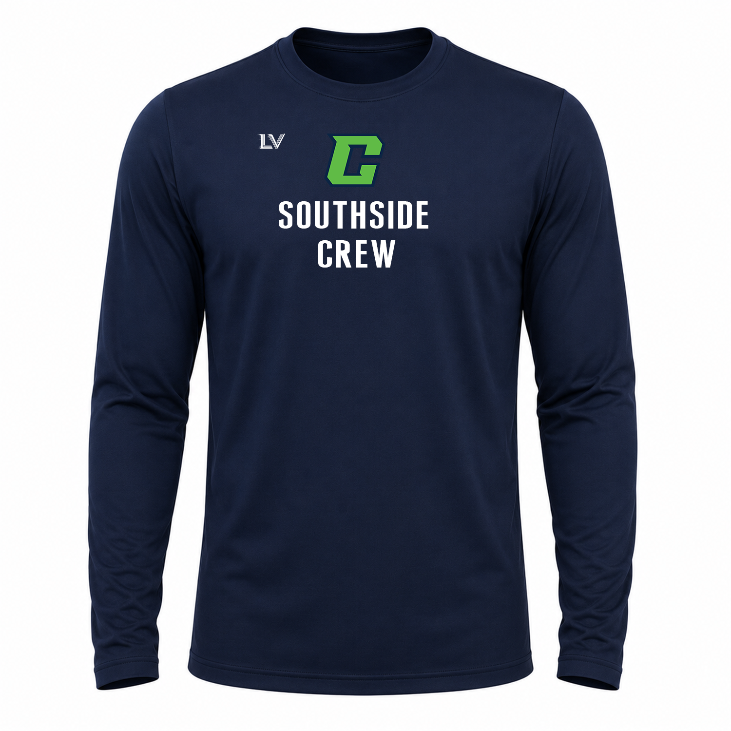 Long Sleeve Shirt - Southside Crew - Navy Dri-fit