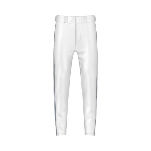 White Baseball Pants w/ Navy Piping