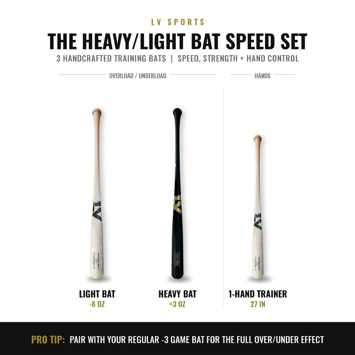 LV Heavy/Light Training Bats Set!