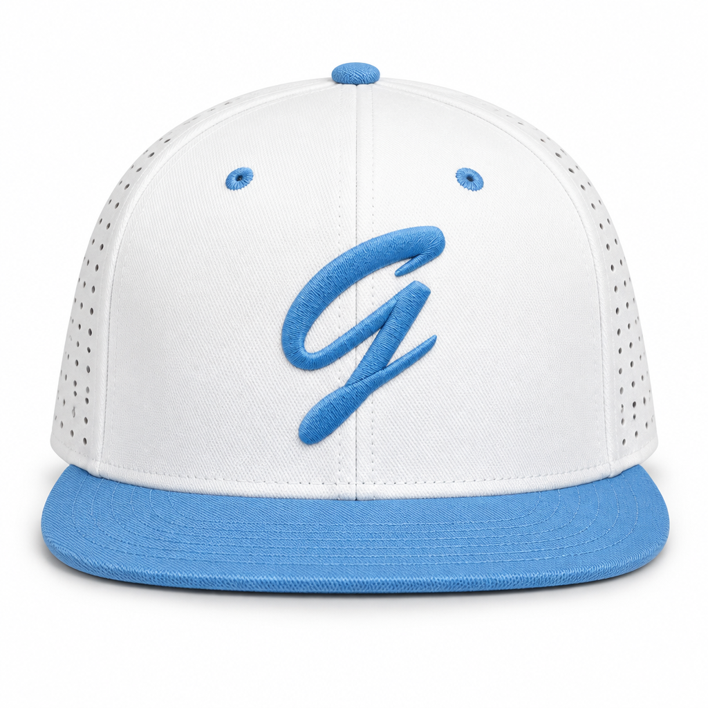 Grays White & Columbia Blue Hat - option 1