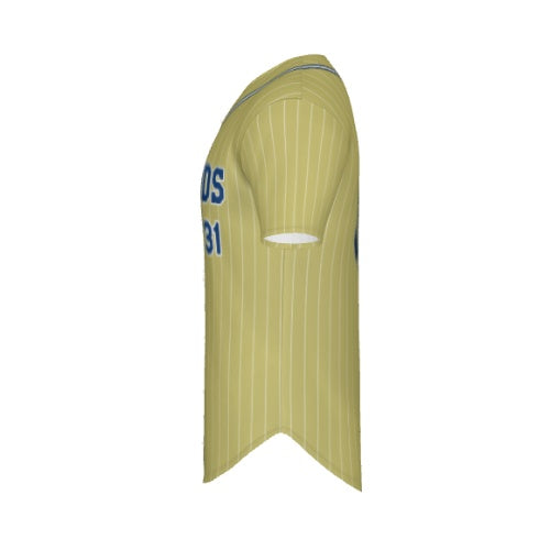 Full Button - Pinstripe Jersey w/ Piping