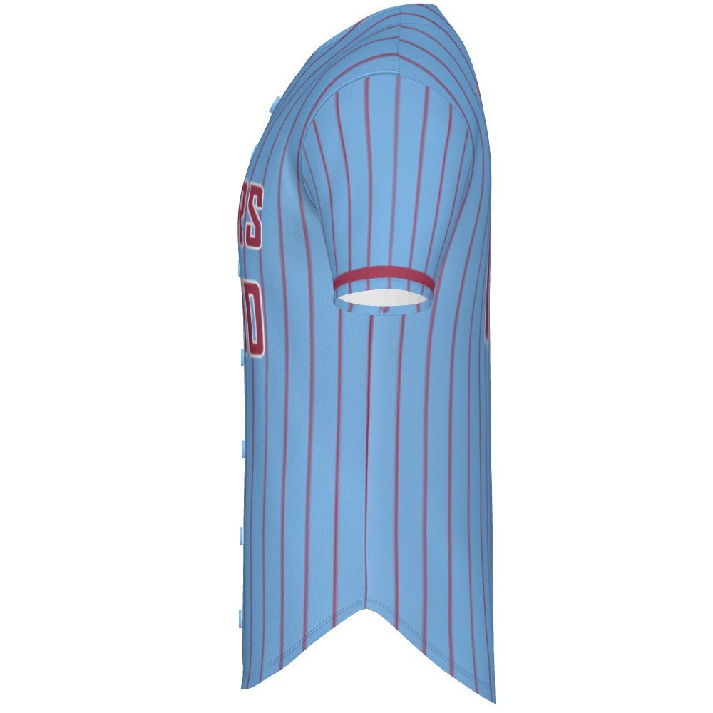 Col. Blue w/ Red Pinstripes