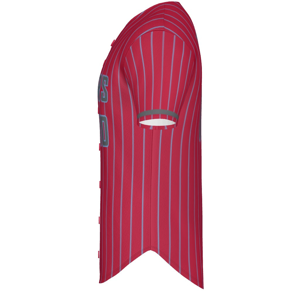 Cougars Jersey - Red Pinstripes