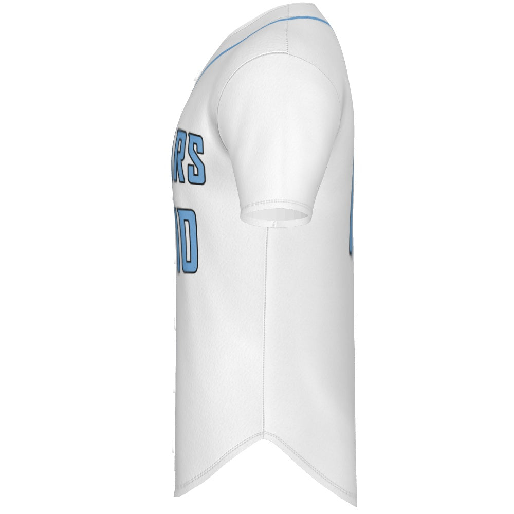 Cougars Jersey - White w/ Col Blue Piping