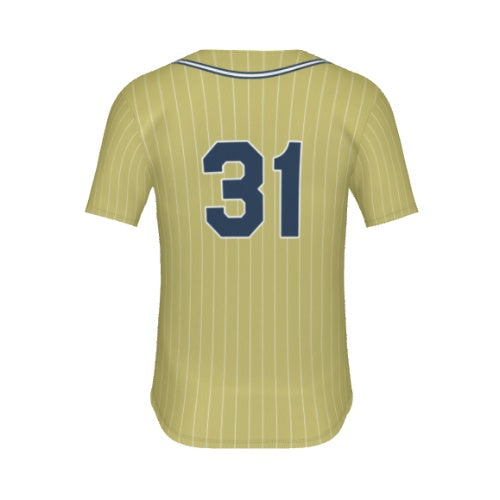 Full Button - Pinstripe Jersey w/ Piping