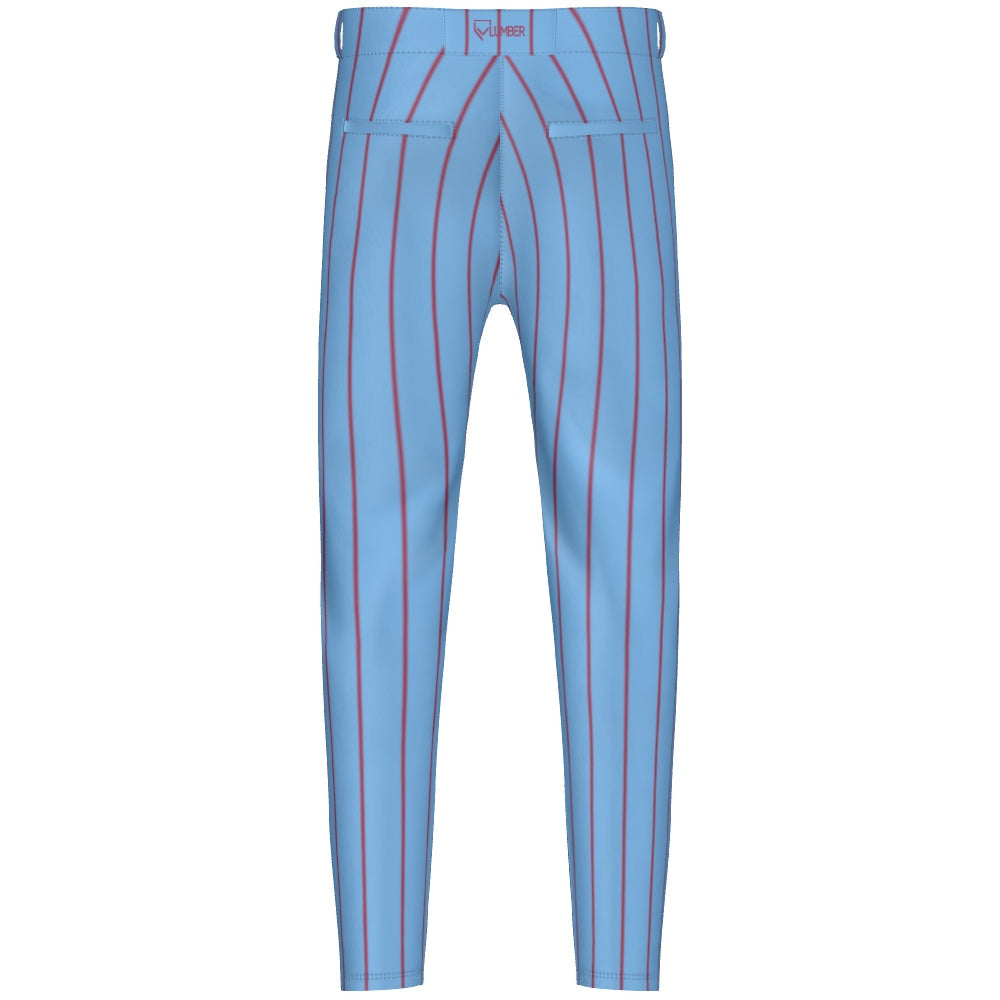 Pants - Col Blue w/ Red PInstripes