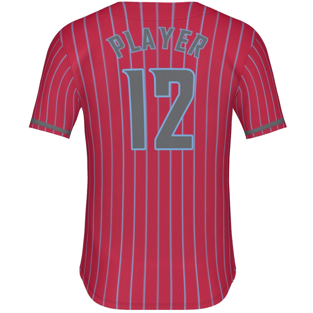 Cougars Jersey - Red Pinstripes