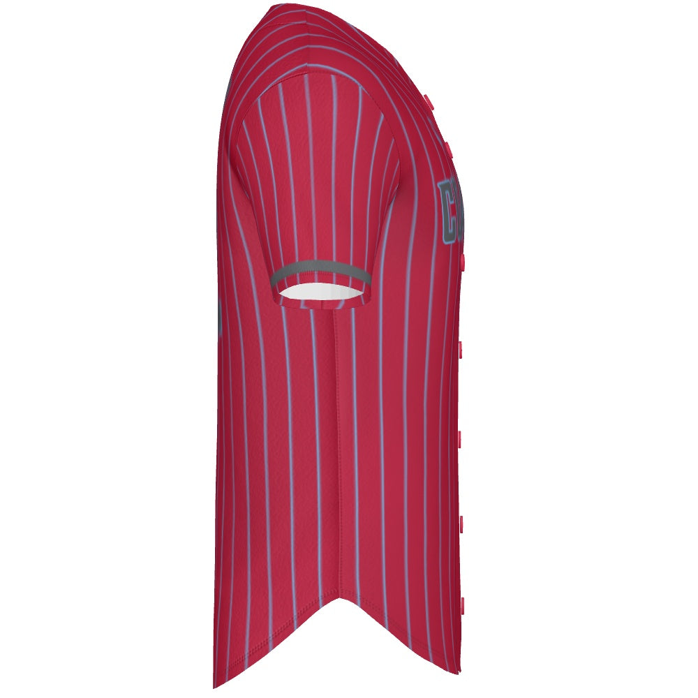 Cougars Jersey - Red Pinstripes