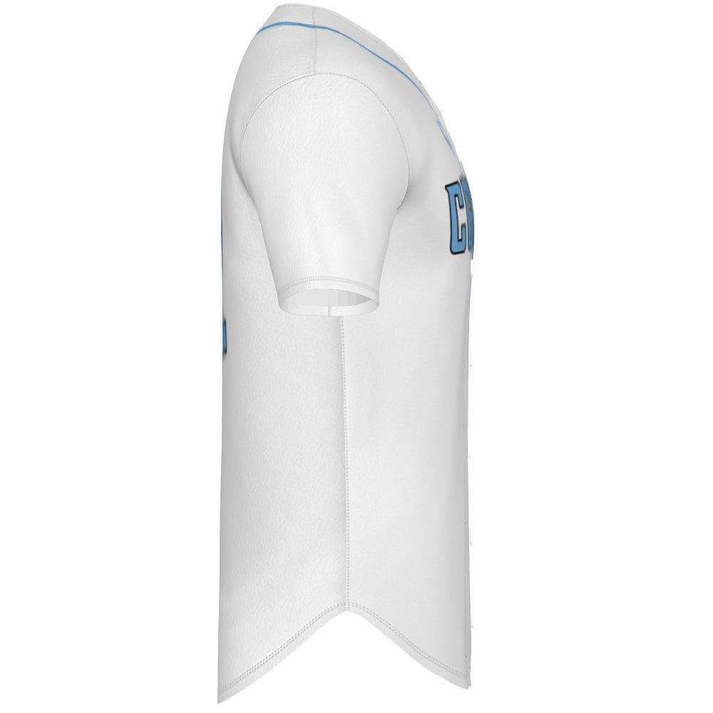 Cougars Jersey - White w/ Col Blue Piping