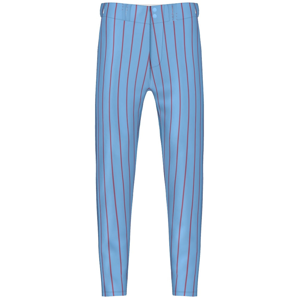 Pants - Col Blue w/ Red PInstripes