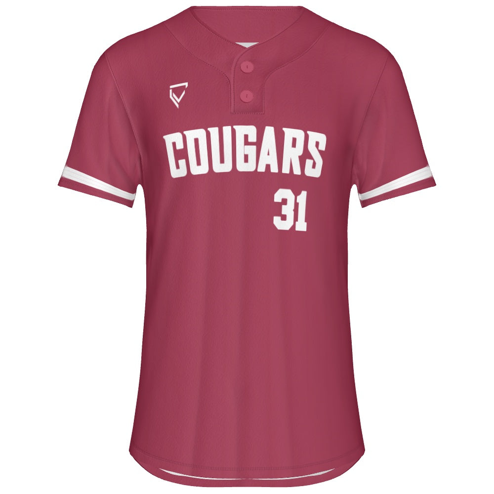 2 Button Jersey - Red