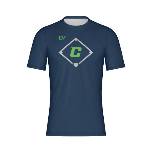 T-shirt - Southside Crew - Navy Home Plate Dri-fit
